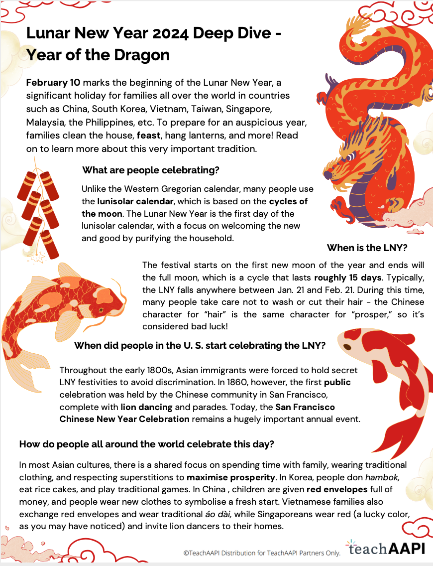 Deep Dive: Lunar New Year